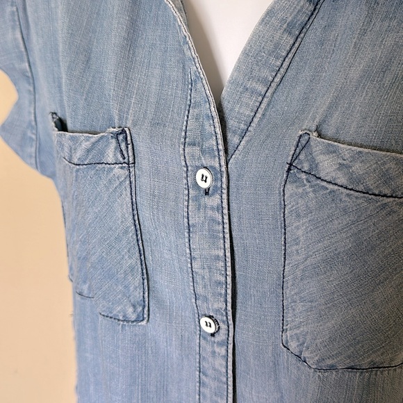 VELVET HEART OVERSIZED MINI FRAYED DRESS SIZE S - Picture 4 of 9